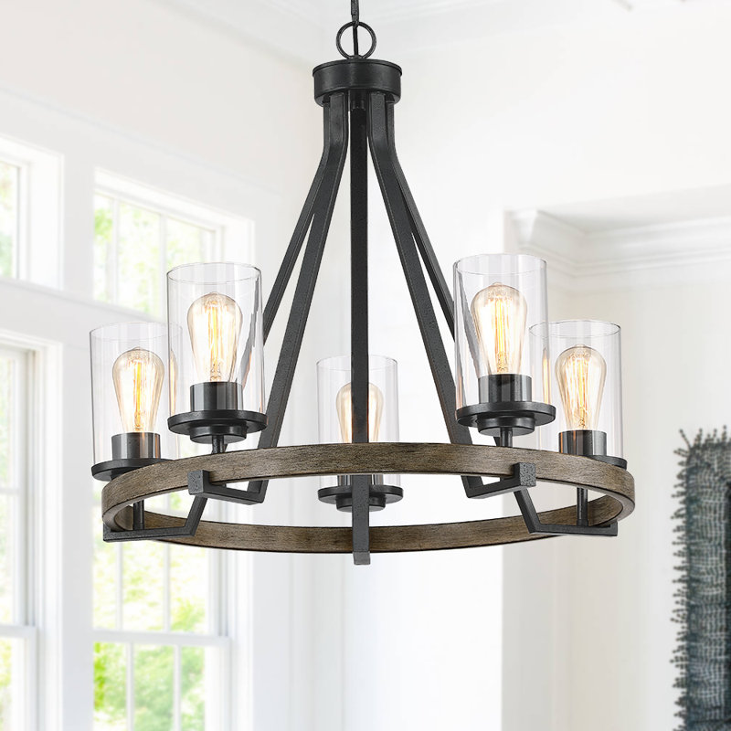 Lustre cylindrique à 5 lumières Denaisha
