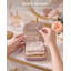 Mini-étui à bijoux de voyage, pochette en cuir PU souple - Lavande-2011669960
