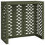 Housse pour climatiseur Vidaxl - Vert olive, 43,3 po x 19,7 po x 41,3 po, acier