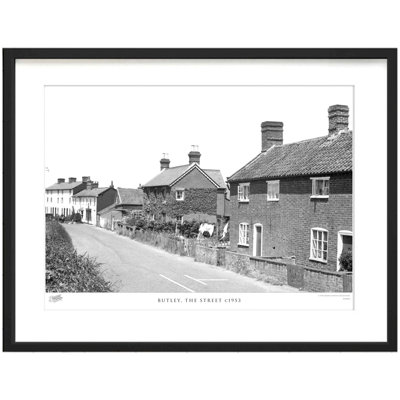 Butley, The Street C1953 by Francis Frith - Single Picture Frame Print