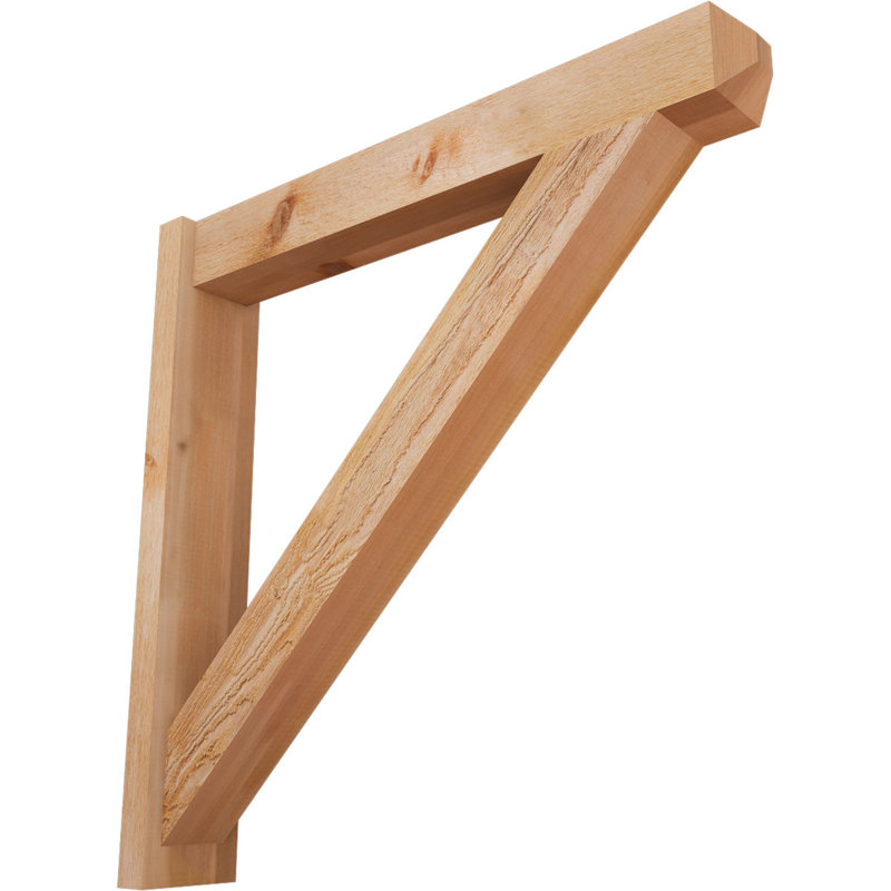 Artisan traditionnel en bois rustique, P 36 po x H 36 po, Cèdre rouge de l'Ouest de 6 po (sciage brut)