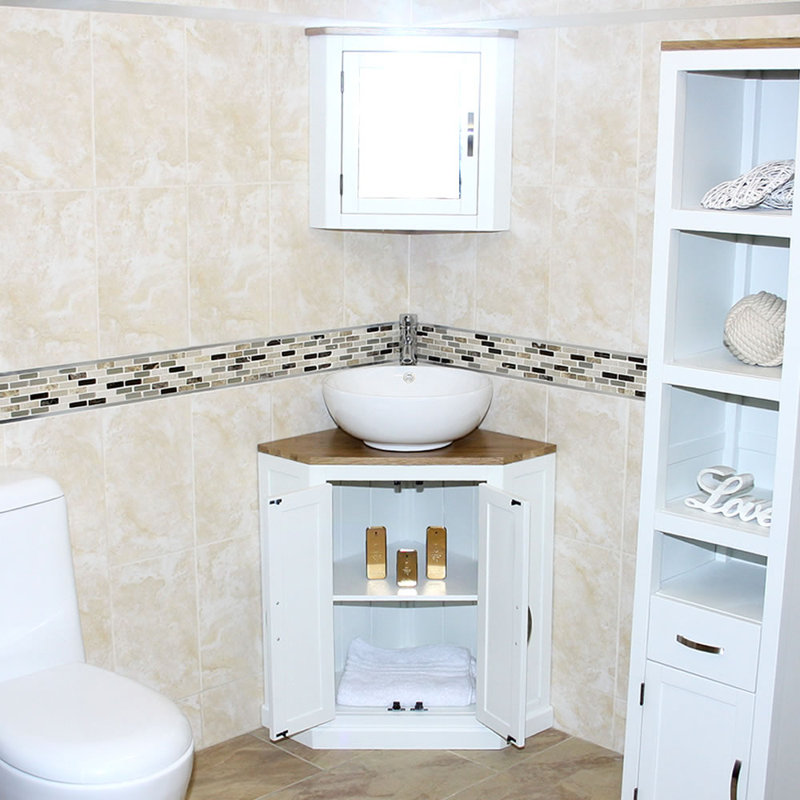 Ananda 550mm Single Bathroom Vanity with Vessel Ceramic Basin