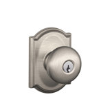 Plymouth Knob with Camelot Trim Keyed Entry Lock