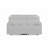 White Console Reclining Loveseat With LED Lights-1317152365