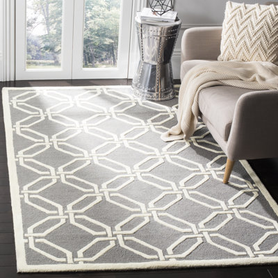 Martins Hand Tufted Wool Geometric Rug