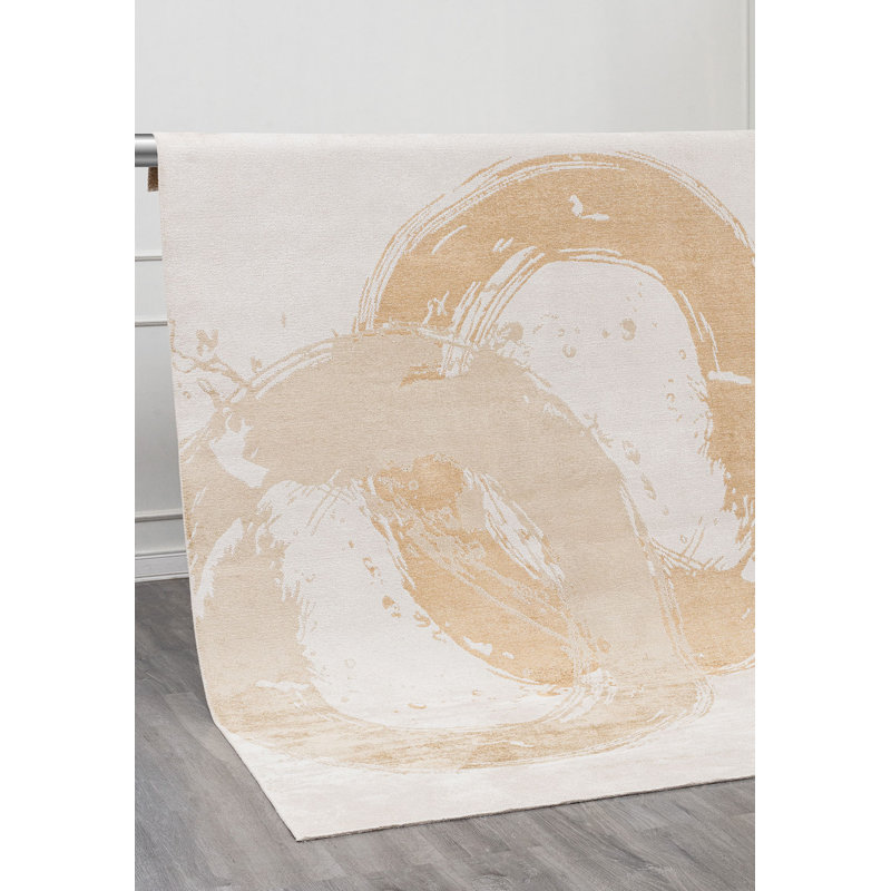 Amiliyah Rectangle Abstract Cotton and Viscose Indoor / Outdoor Area Rug, Rectangle 160 x 230cm