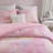 Modern Bedding Sets, Pink Polyester Tie Dye Full Queen for Home