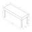 1Pc Contemporary Upholstered Dining Bench Light Gray Finish Dining Room Living Room Wooden Furniture Black Finish