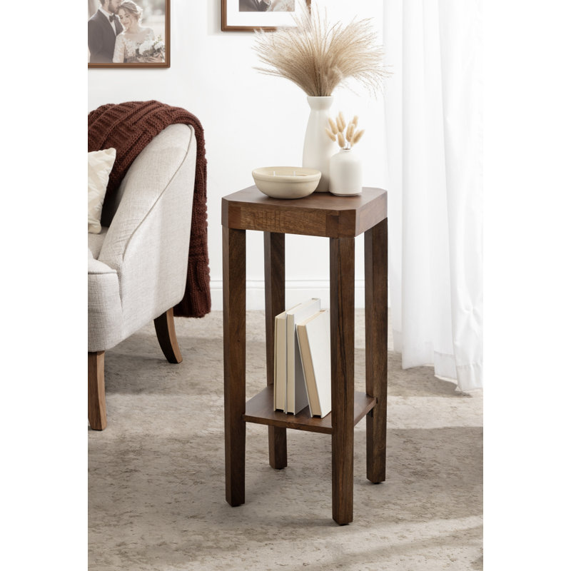 Ardentown Square Tiered Wood Drink Table