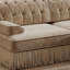 Luxuriously L-Shaped Velvet Comfy Sectional Sofa With Ottoman,2-Seater Chesterfield Sofa With Tufted Design And Tassel Fringe Skirt-593338736