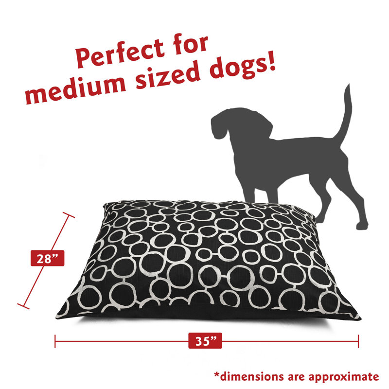 Lit pour chien Fusion Majestic, Moyen (l 35 po x P 28 po x H 7 po), Noir
