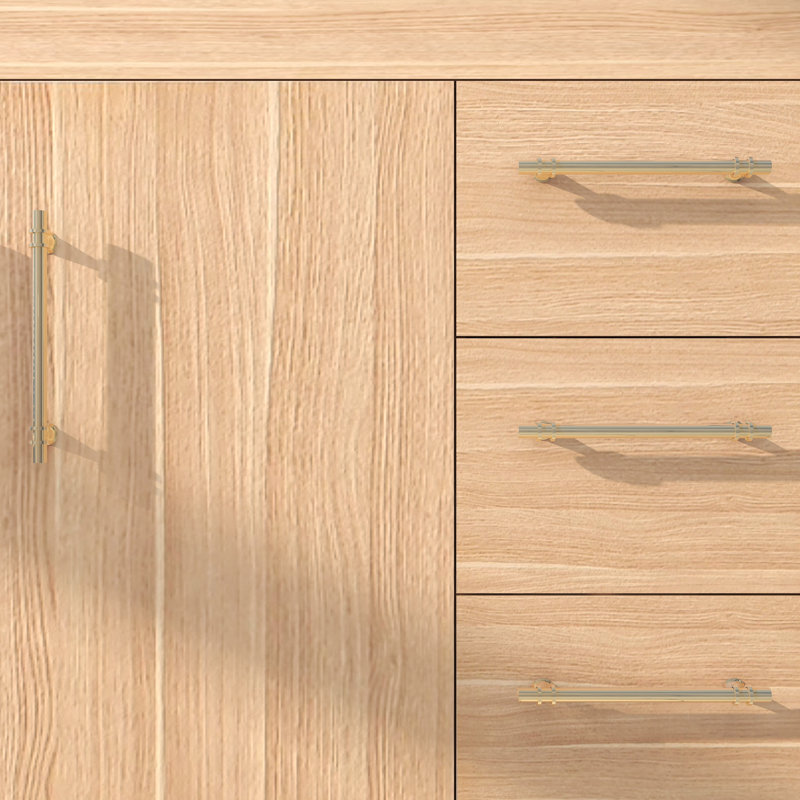 Ensemble de meuble-lavabo simple 42 po, Chêne champagne