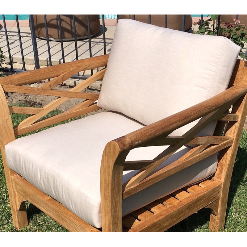 Coussin de siège / dossier intérieur / extérieur Sunbrella, Lin, H 4 po x l 24 po x P 26 po