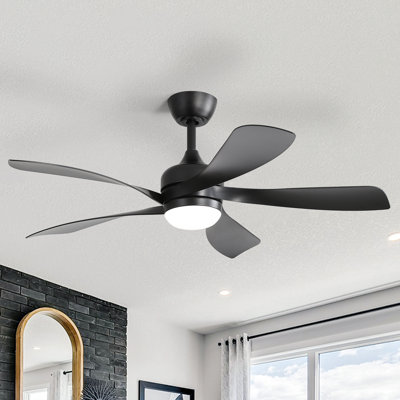 Damecia 5 - Blade Smart Standard Ceiling Fan with Remote Control and LED Light