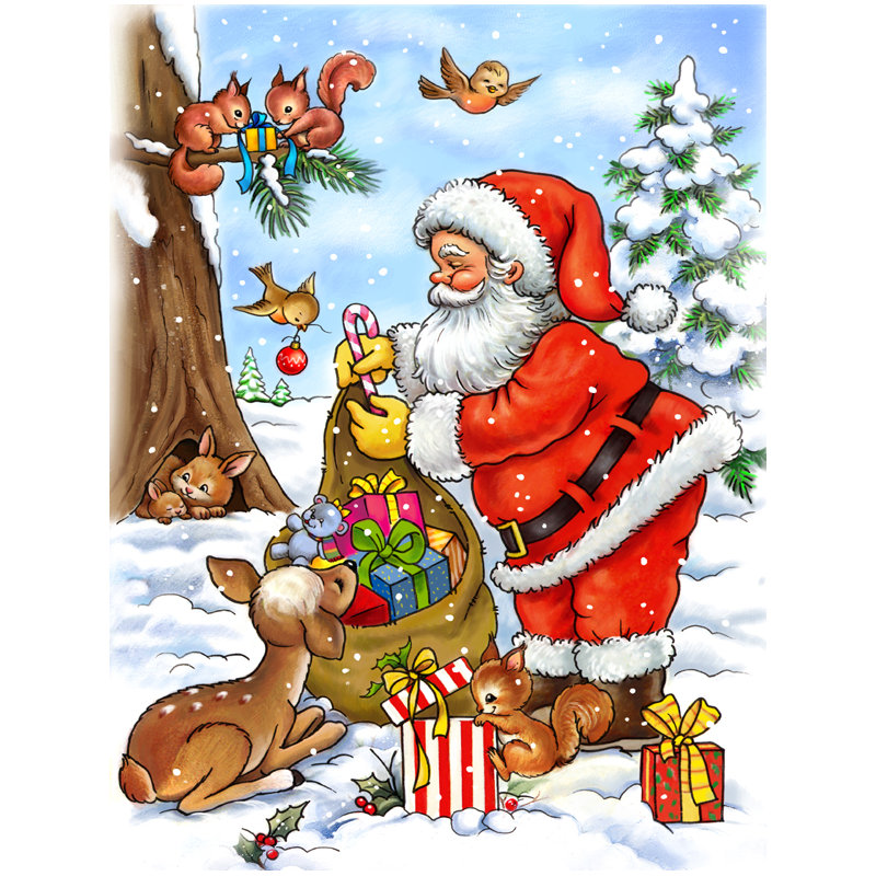 Double Sided Polyester Christmas Garden Flag, 15" H  x 11" W