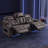84" Wide Top Leather Power Reclining Sofa With Adjustable Headrest, And Ambient Arm Lighting-2116556467