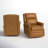 Manning 29.6" Wide Genuine Leather Manual Swivel Rocking Standard Recliner-738120568