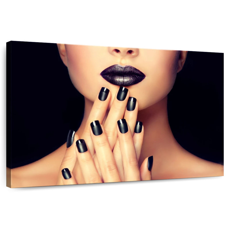 Shuttleworth Black Lips And Nails, 8" H x 12" W