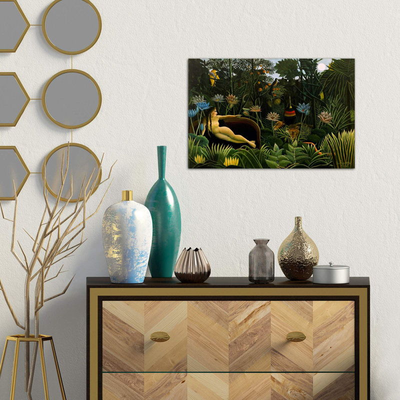 The Dream, 1910 by Henri Rousseau - Print on Canvas, 30.48 cm H x 45.72 cm W, No Frame