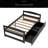 Platform Bed, With Two Drawers-387695961