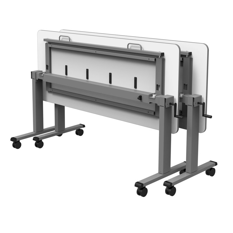 Adjustable Metal Base Standing Desk, 45.25" H x 59" W x 23.6" D