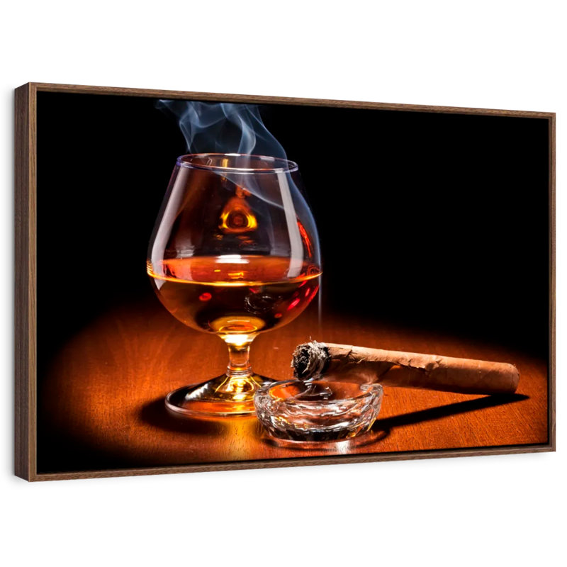 Boisson au cigare et au cognac Yarlin, H 27 po x l 40 po