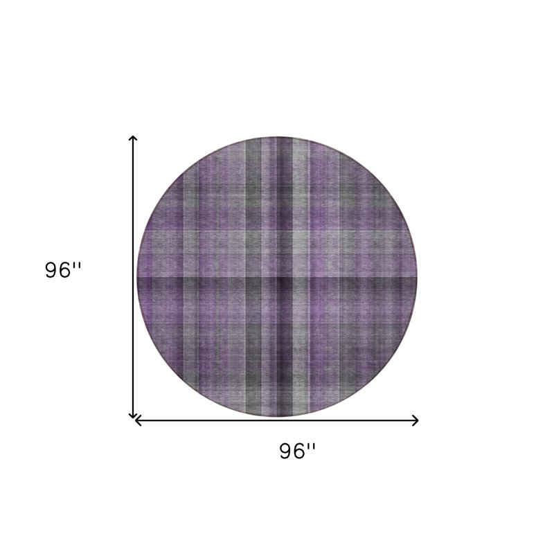 Tapis d'intérieur rond 8 po