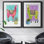«Lovely Llama III», ensemble de 2 reproductions d'art