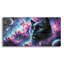  «Cat Universe» par Rey Klimt, art mural en verre acrylique, 24 po x 12 po
