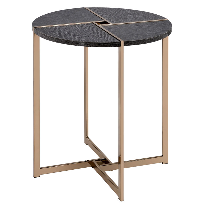 Table de bout ronde, Noir