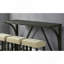 Table de salle à manger brune 4 pièces ensemble de table de salle à manger unique avec 3 tabourets USB capitonnés Beige