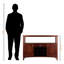 Armoire-buffet à finition noyer à 12 bouteilles Eslick, H 31,81 po x l 45,33 po x P 15,49 po