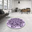 Tapis mauve tissé à la machine-2108109765