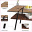 Table basse moderne en verre trempé avec pieds en métal noir, plateau facile à nettoyer, capacité de 220 lb pour le salon-122411221