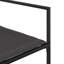 Fauteuils de patio avec coussins 4 pièces Latitude Run® en acier noir Latitude Run®