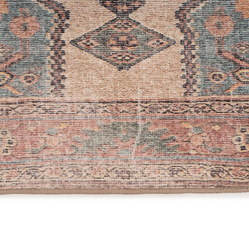 Vintage Look Washable Area Rug, Runner 60 x 240 cm