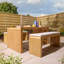 Rowlinson Kyoto 4 Seat Dining Set with Cushions
