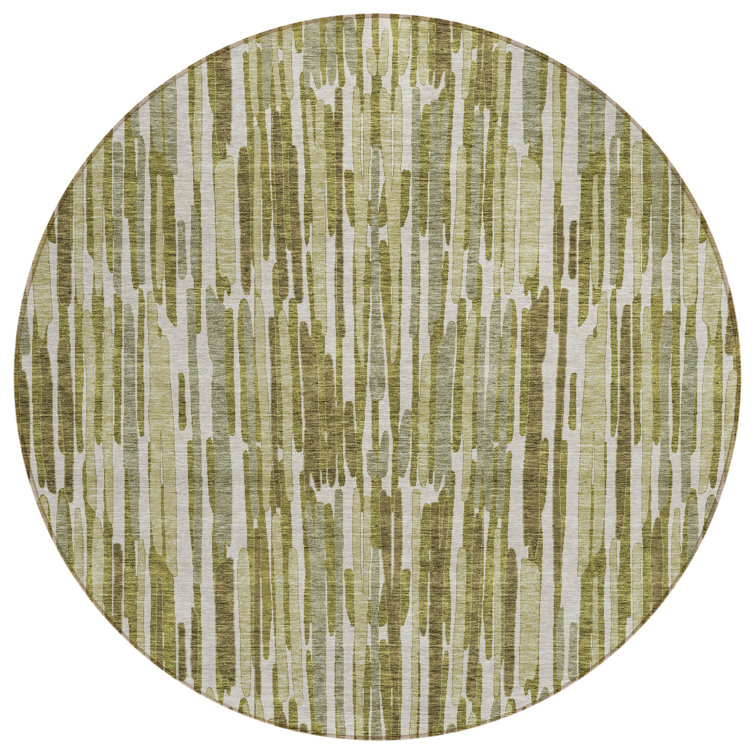 Neysa Washable Striped Indoor / Outdoor Rug