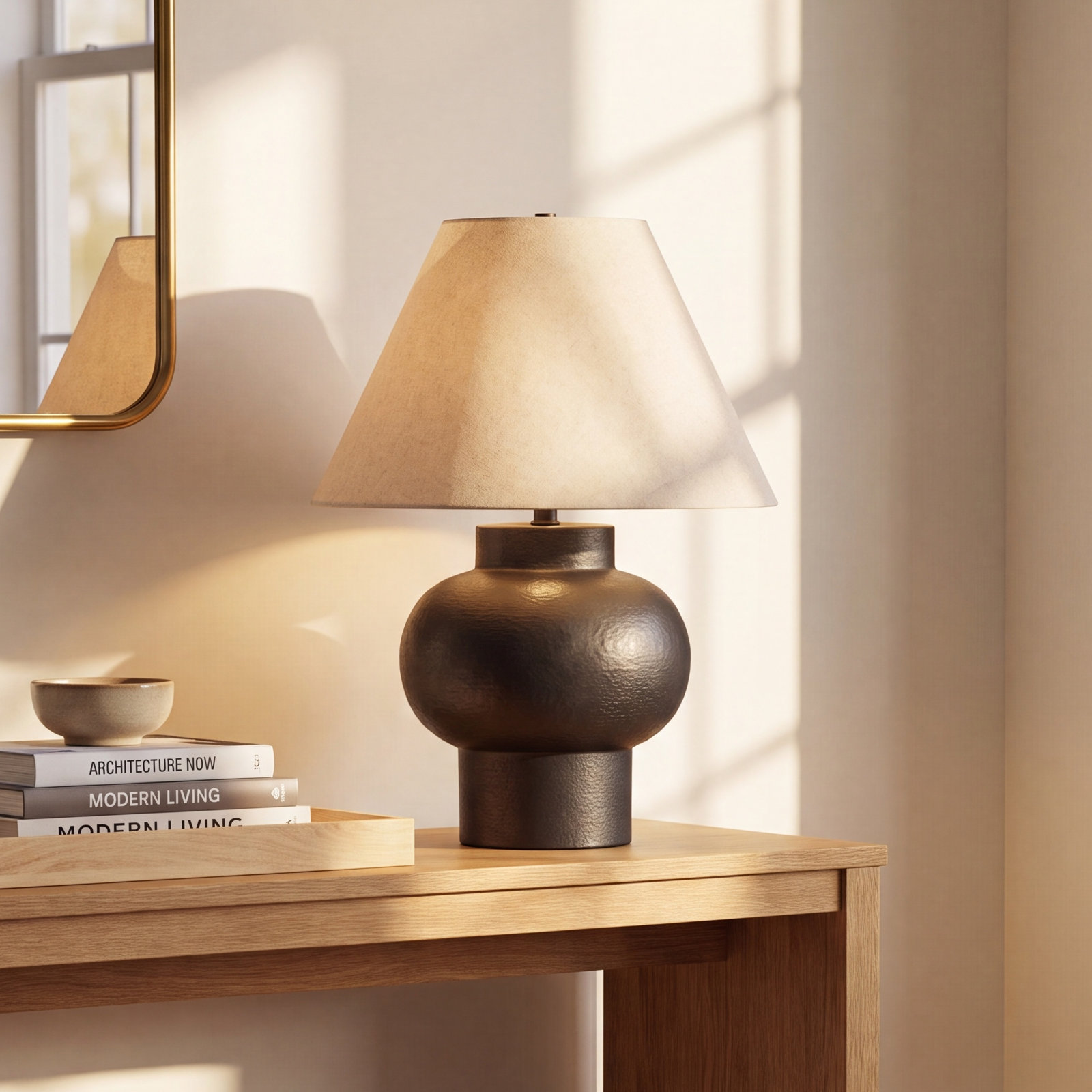 Ameyalli Metal Lamp, Black