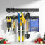 Rangement mural robuste pour outils en acier allié 48 po - capacité de 440 lb, crochets réglables