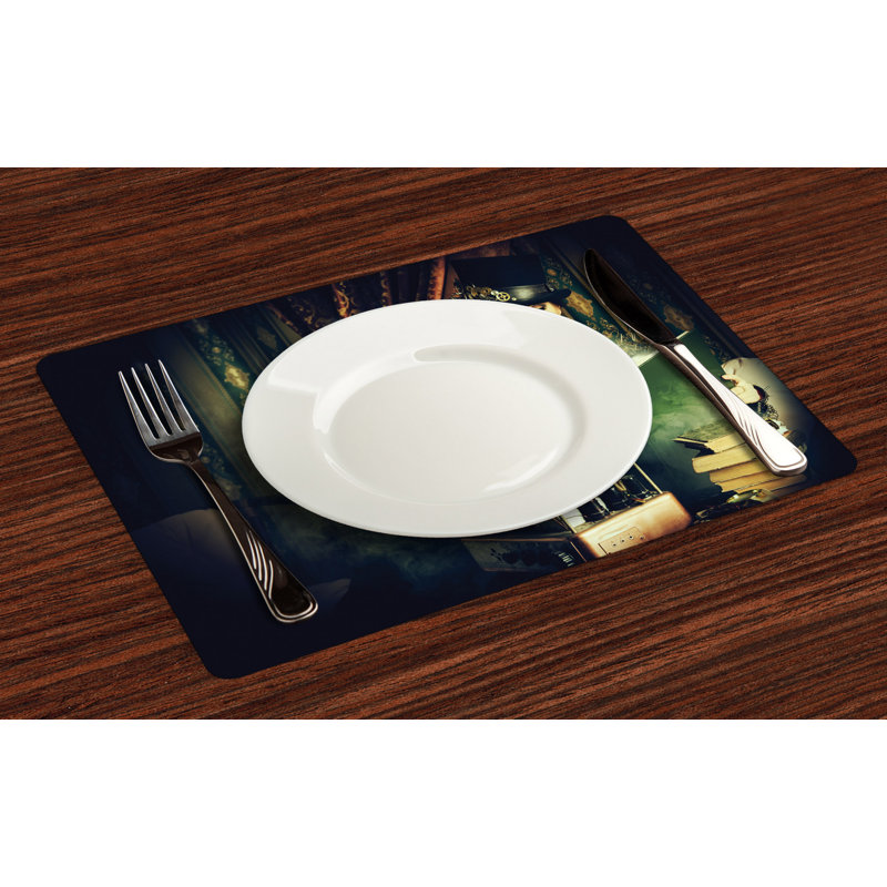 Polyester Abstract Rectangle Placemat