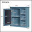 Armoire à pharmacie murale 30 po x 28 po avec miroir et 3 tablettes ouvertes, solution de rangement de salle de bain moderne-134678925