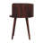 Chestnut Round Open Slot Bedside