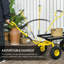 Heavy Duty 94*48.5*100 cm Steel 1 Piece Garden Cart Yellow Heavy-Duty Build