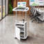 Chariot à roulettes pour ordinateur portable avec rangement réglable Sit-To-Stand-1769412574