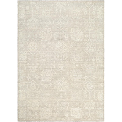 Iowa Hand Knotted Wool Oriental Area Rug in Cream