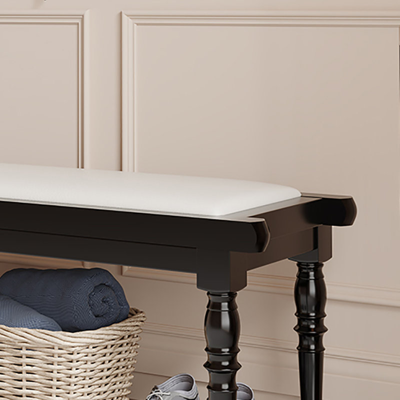 30.7in Shoe bench, Black