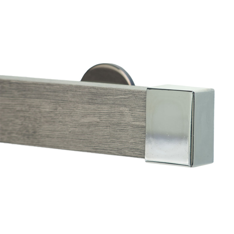 Tringle à rideaux simple 2 po Farrington, H 2 po x l 84 po x P 3,12 po, Chrome