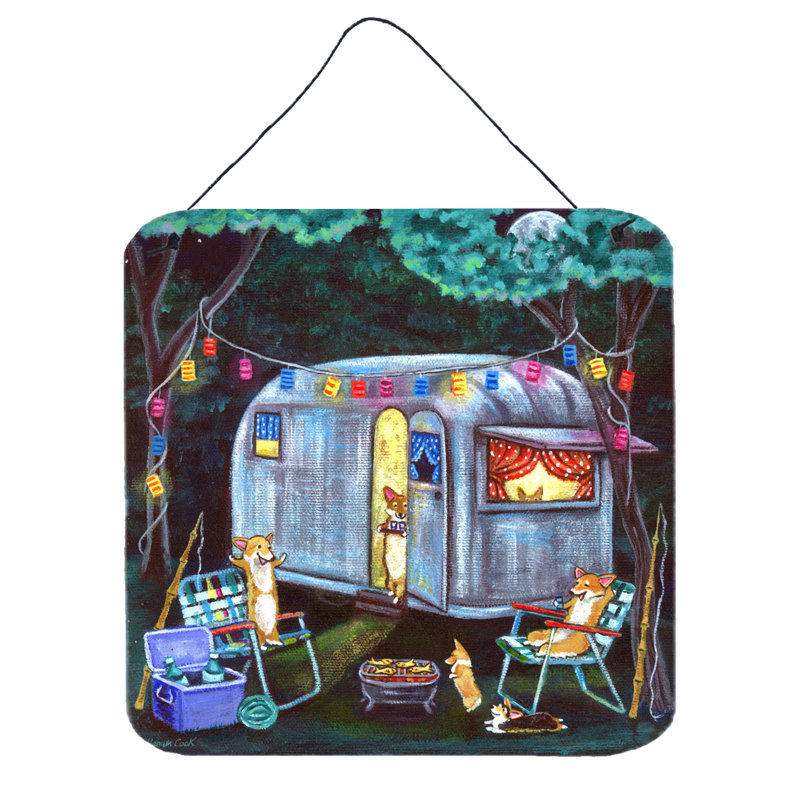 Décoration murale corgi glamping fish