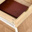 Bureau pour petit bureau, bois naturel, tiroir et tablettes de rangement, tablette supérieure, utilisation de qualité pour le bureau à domicile, finition en bois, tiroir, longueur 31,5 po, conception